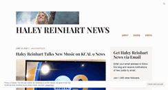 Desktop Screenshot of haleyreinhartnews.com