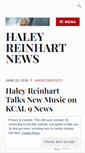 Mobile Screenshot of haleyreinhartnews.com